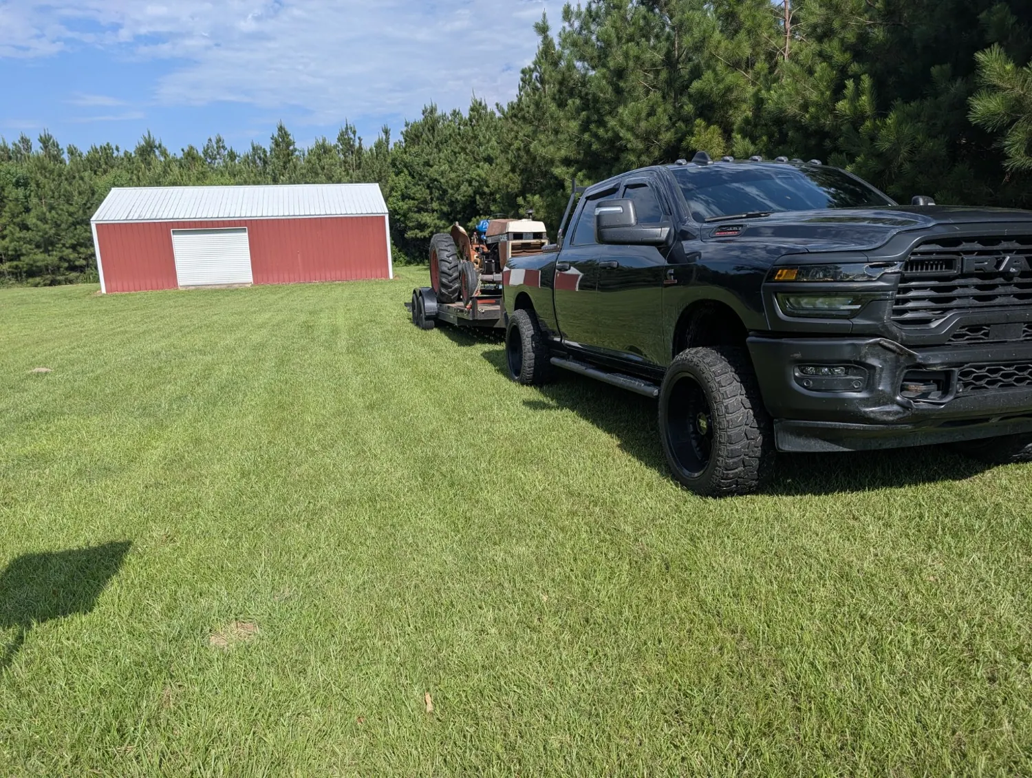 Tractor and hauling equipment